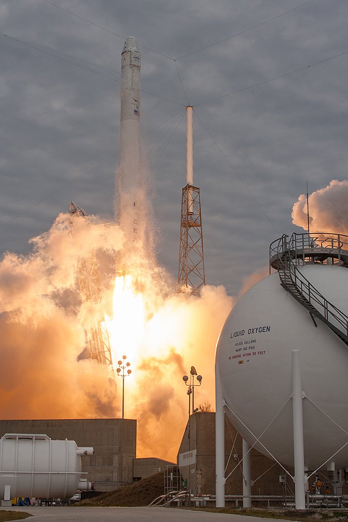 Falcon 9 launches CRS-2 photos