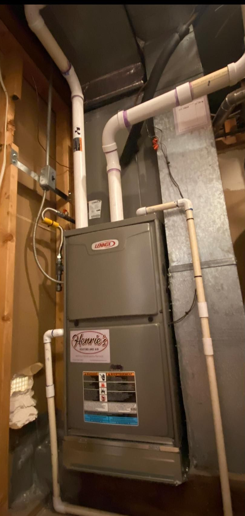 high efficiency exhaust piping for a hvac system in salt lake city