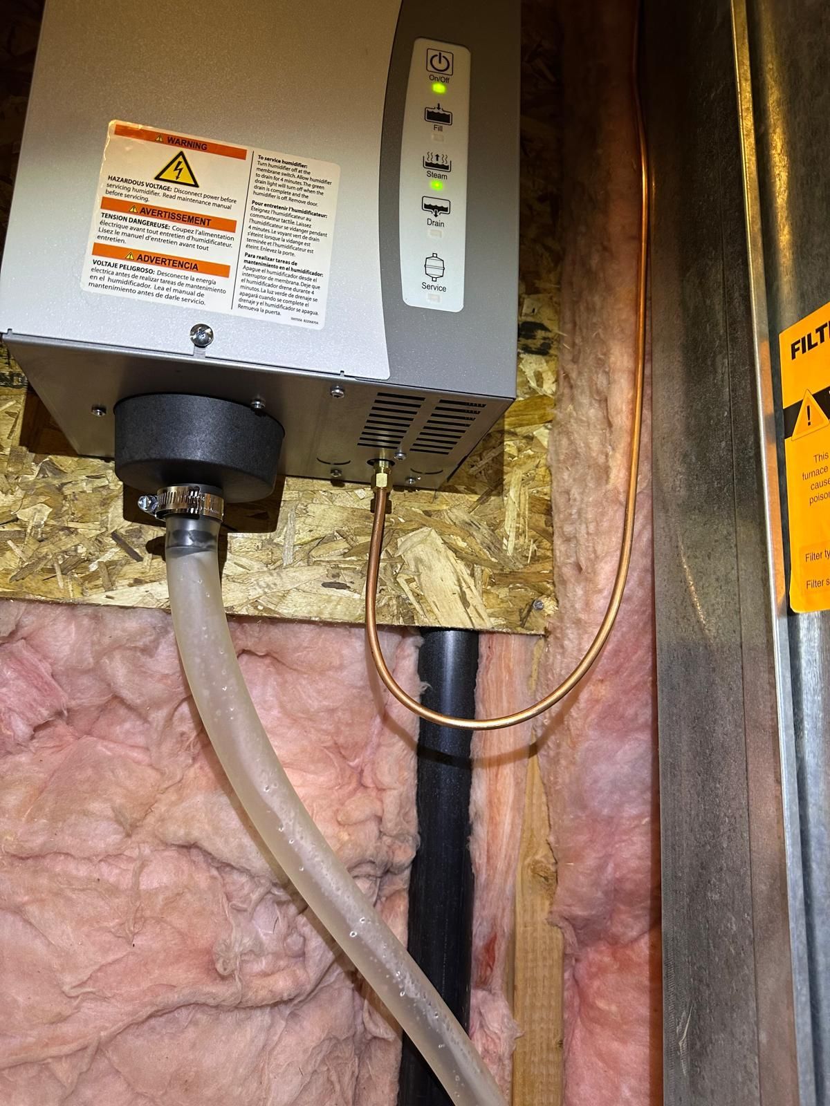 steam humidifier installed by henries heating and air in salt lake city