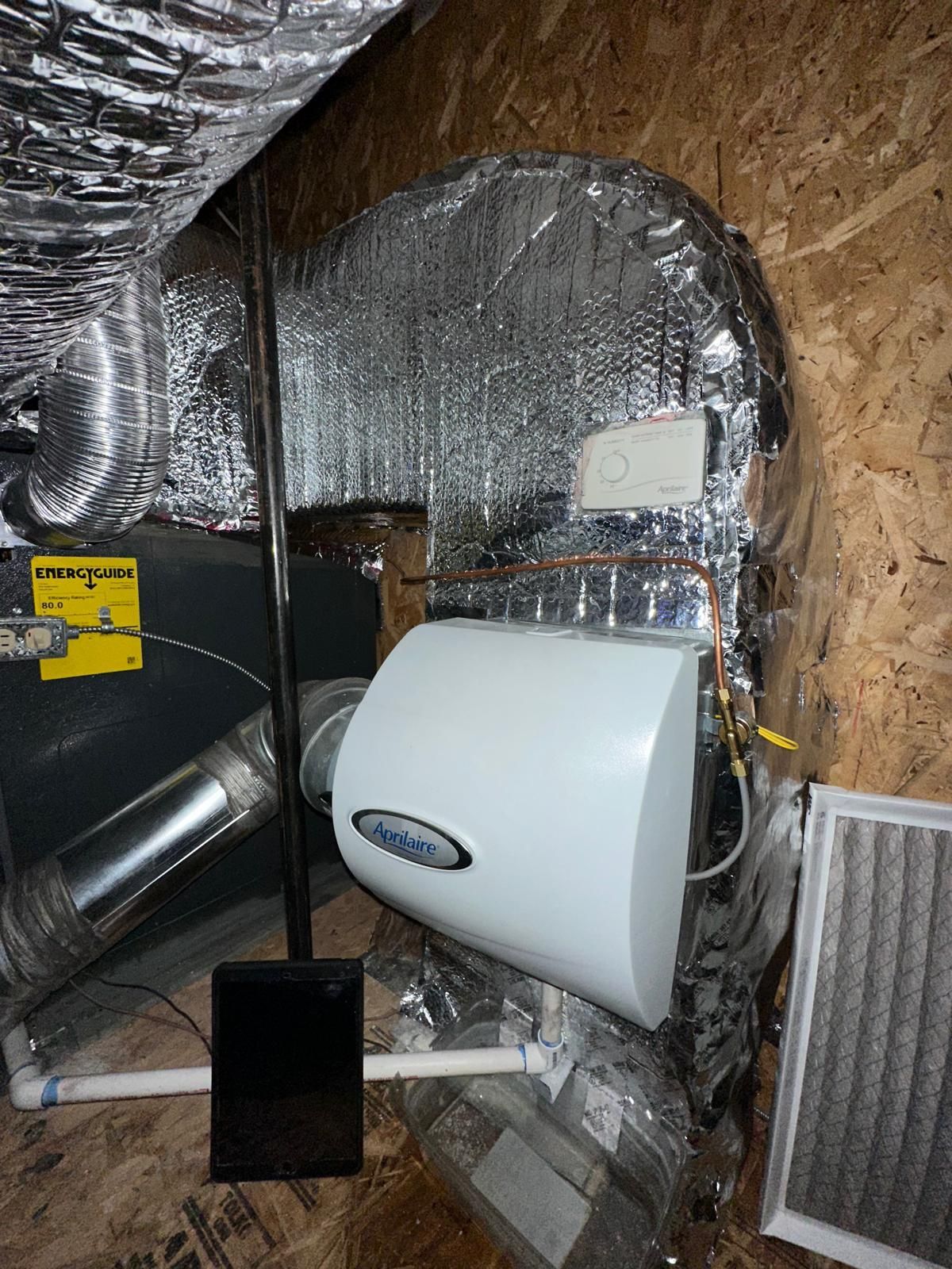 bypass humidifier installed by henries heating and air in salt lake city