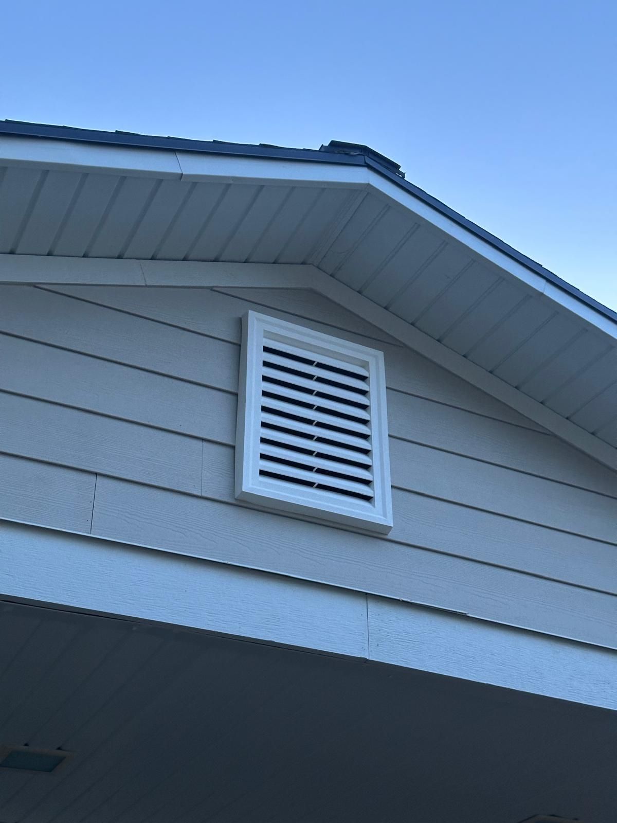exterior grill from a whole house fan