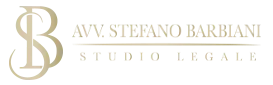 Gold “AVV. STEFANO BARBIANI STUDIO LEGALE” logo on a white background