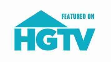 Featured on HGTV logo in teal and white