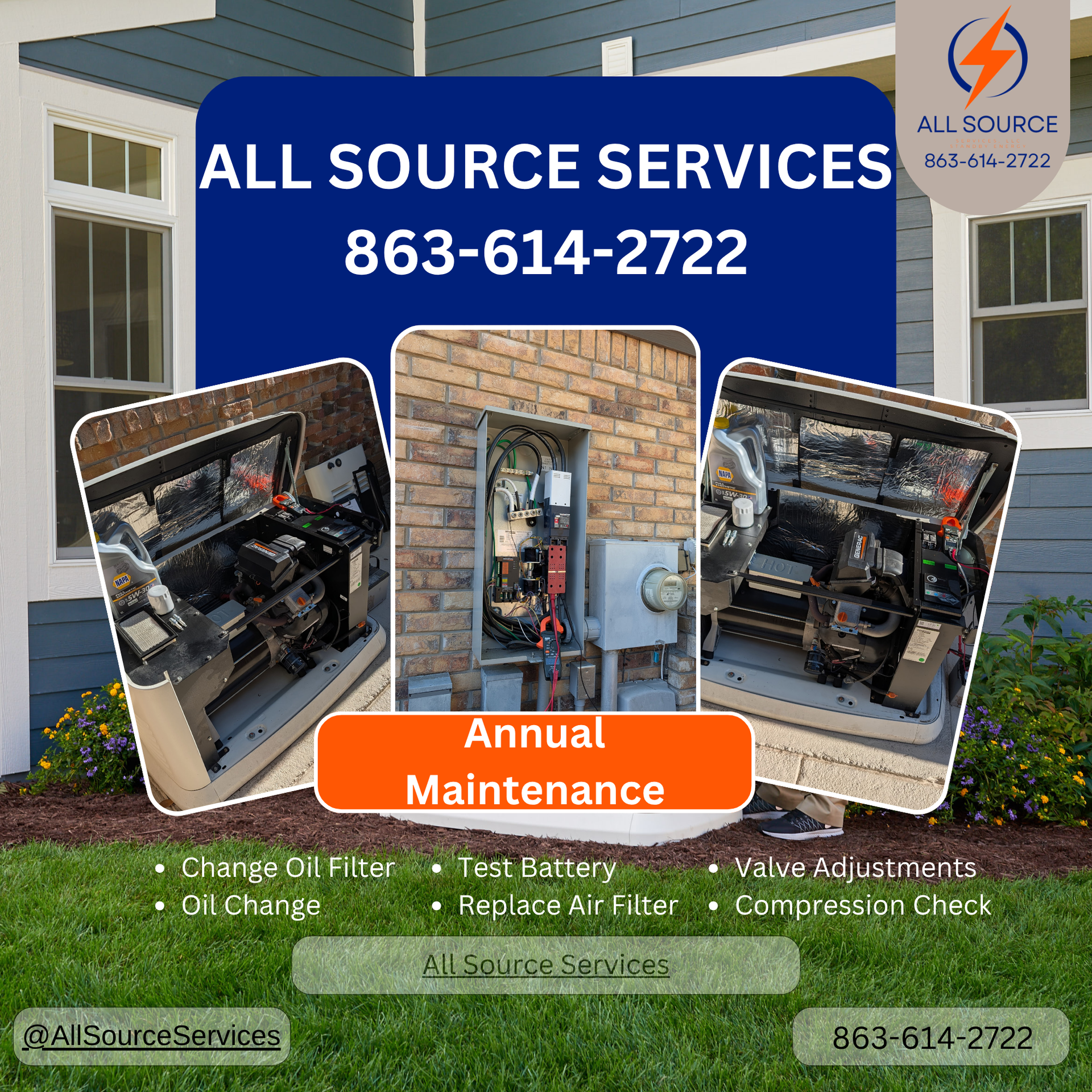 Rows of orange and black portable generators on display. Rows of orange and black portable generators on display.