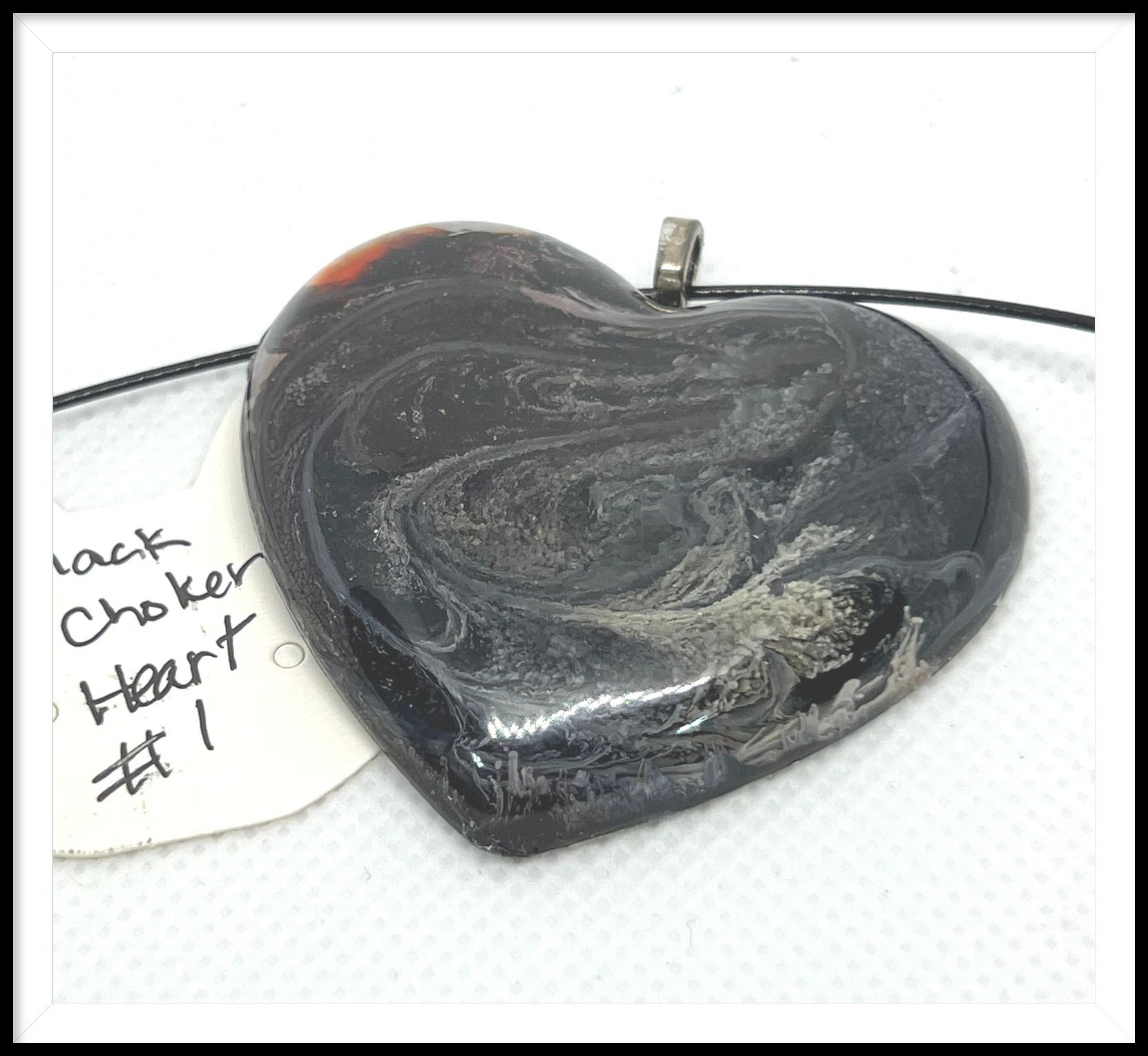 Heart Choker, Black/Black  3232
