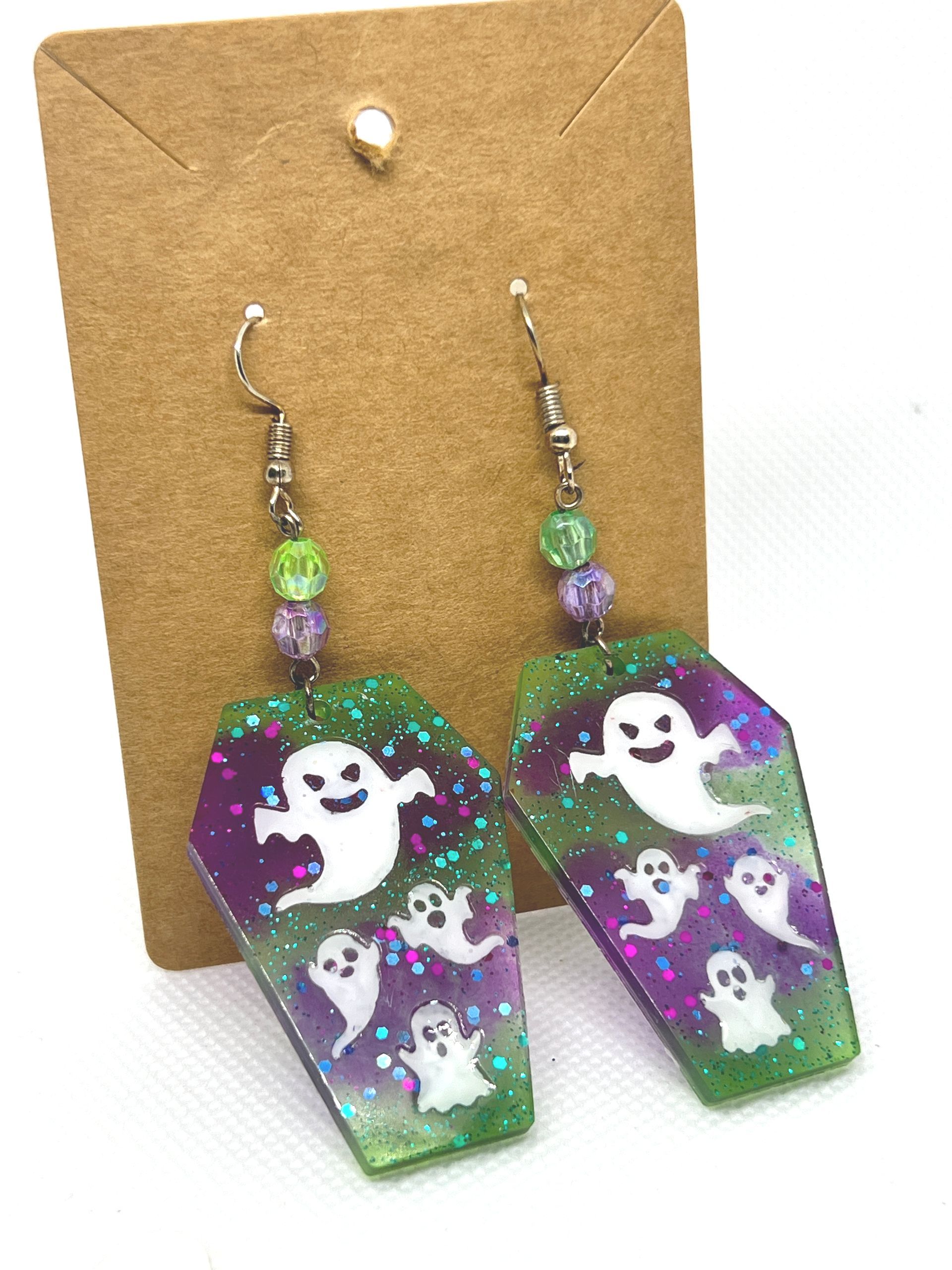 Coffin/Ghosts Earrings