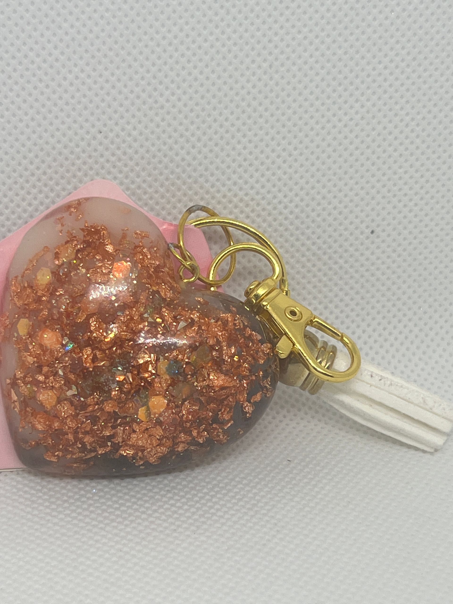 Glitter Foil Heart Keychain 82312/82315