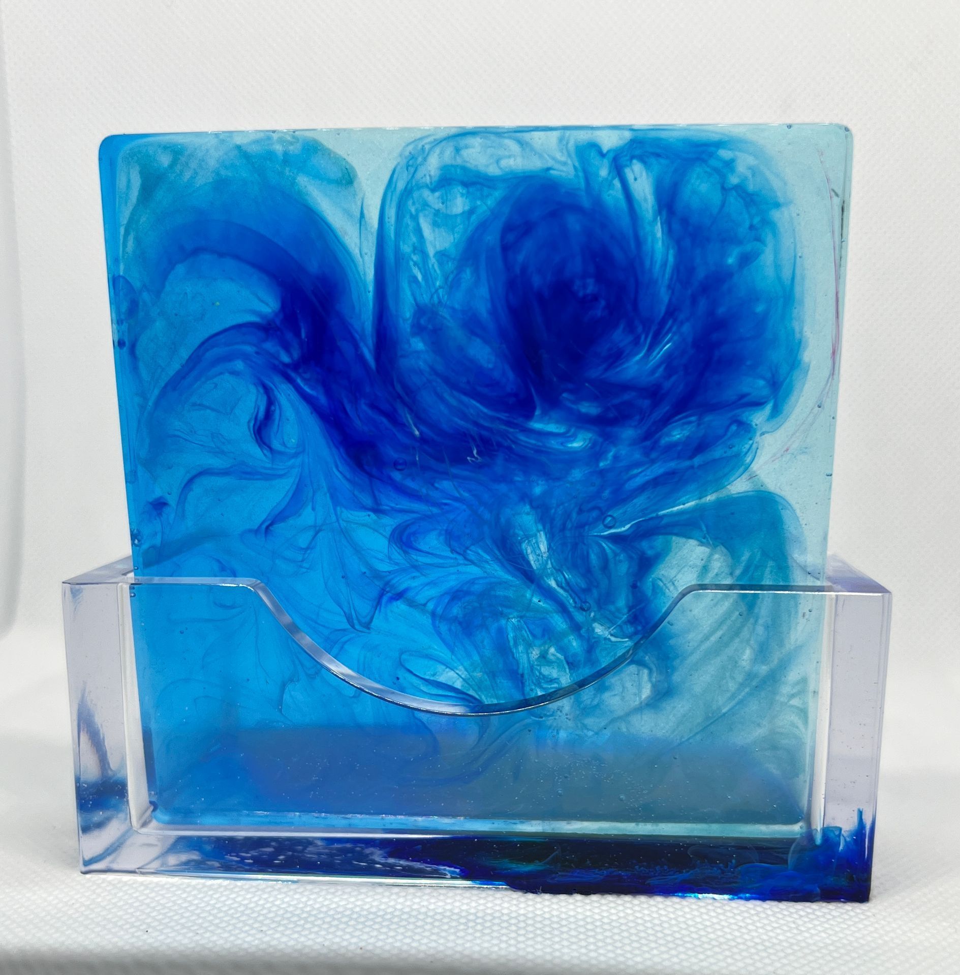 Oceanic Blue Square Coaster Set  7242