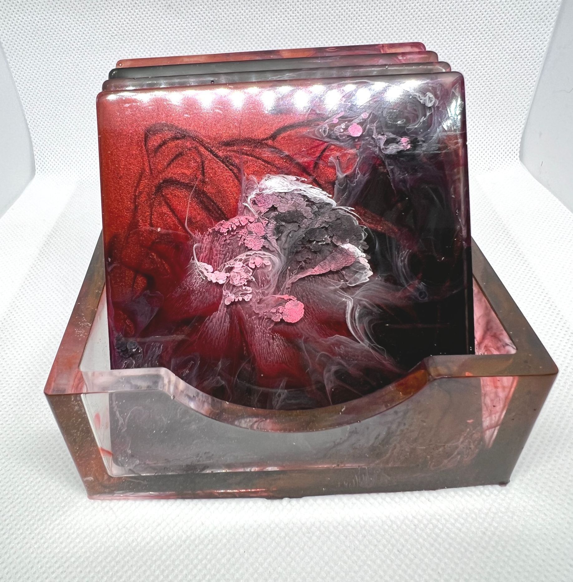 Red & Black Coaster Set 7241