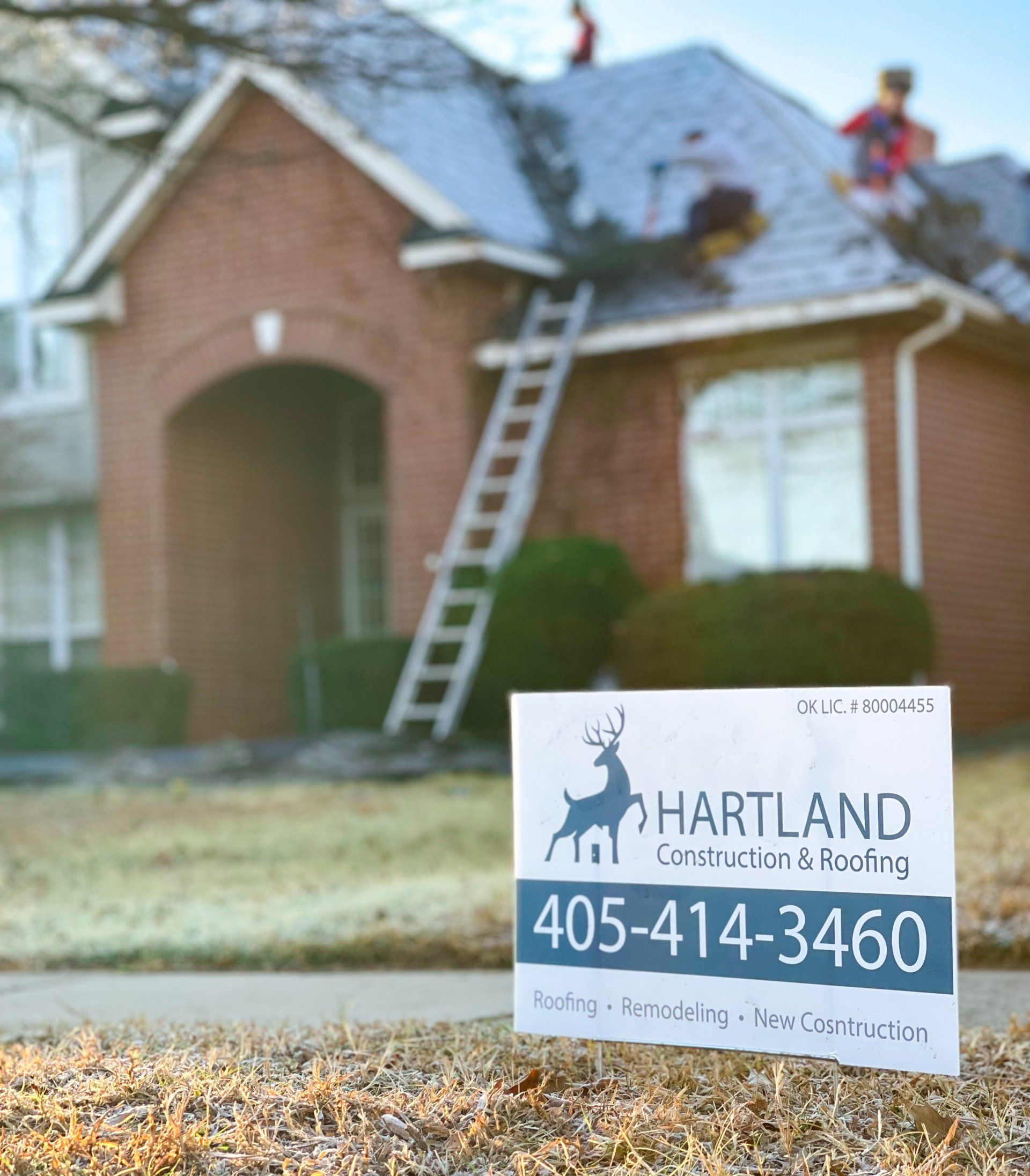 Harland Construction Yard sign