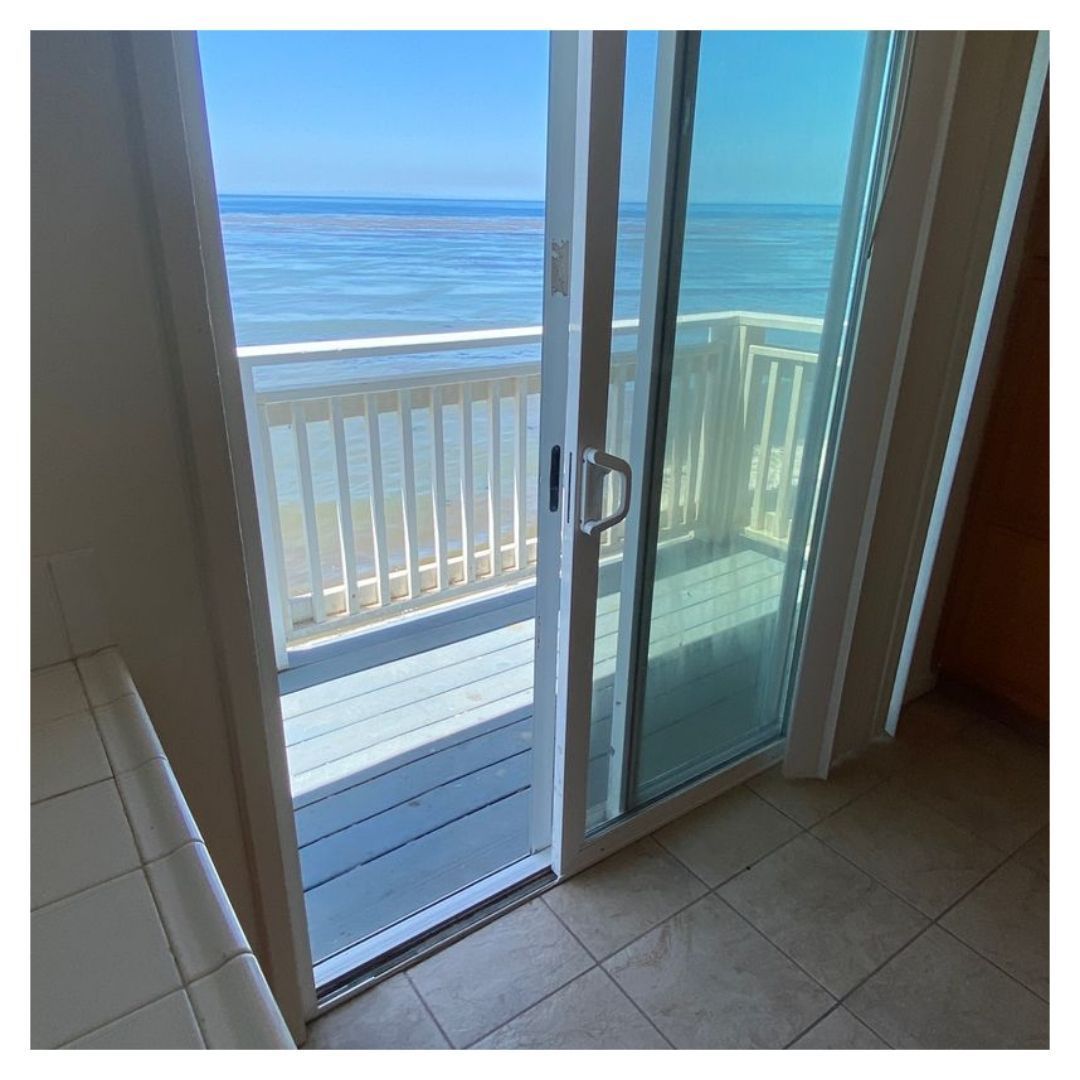 Ocean view from house door
