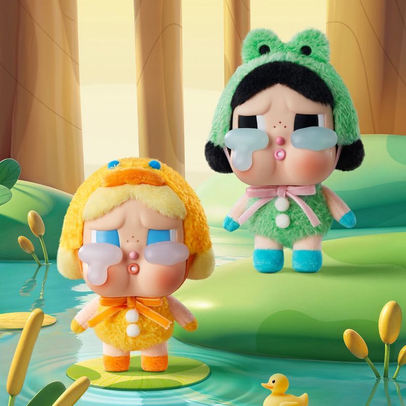 POPMART CRYBABY Crying Again 搪膠臉毛絨盲盒