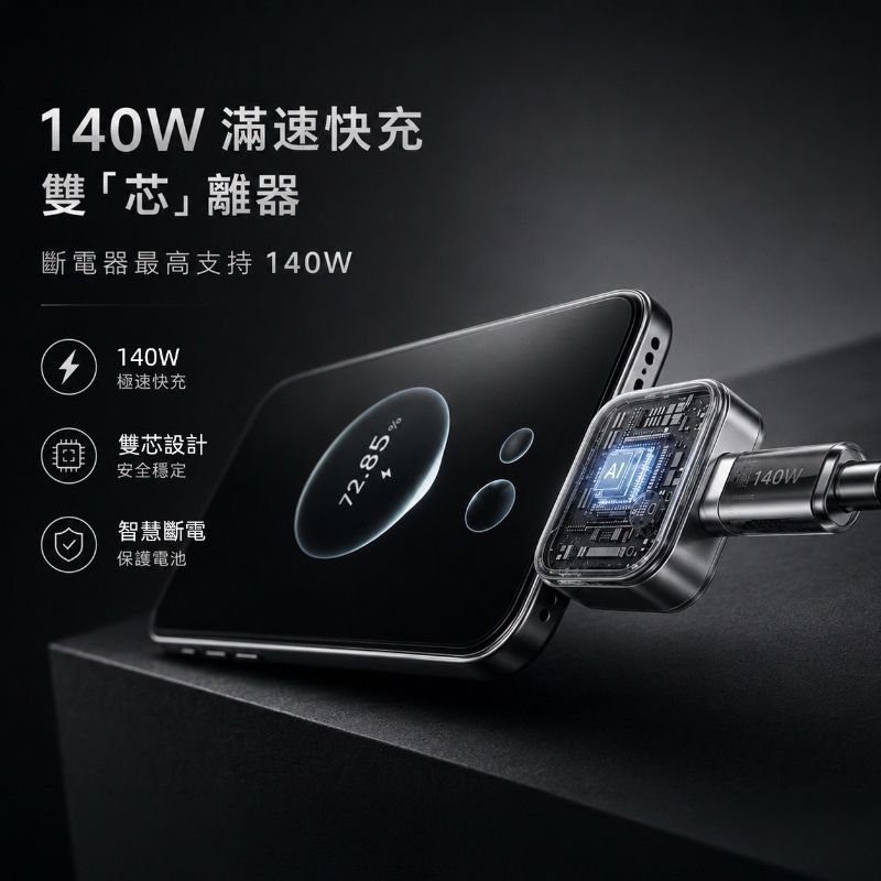 iBRIDGE-140W快充滿電斷電保護器 (一年保固)