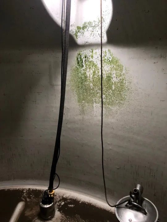 A Hose Is Hanging From The Side Of A Tank Of Water — Alligator Water Tank Cleaning In Pomona, QLD