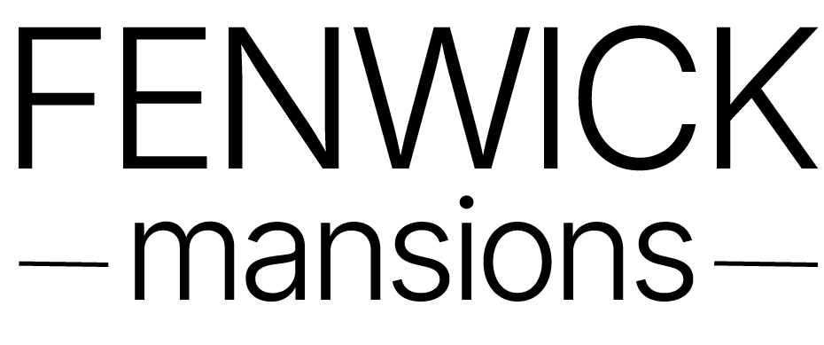 Fenwick Mansions logo in black text on a white background