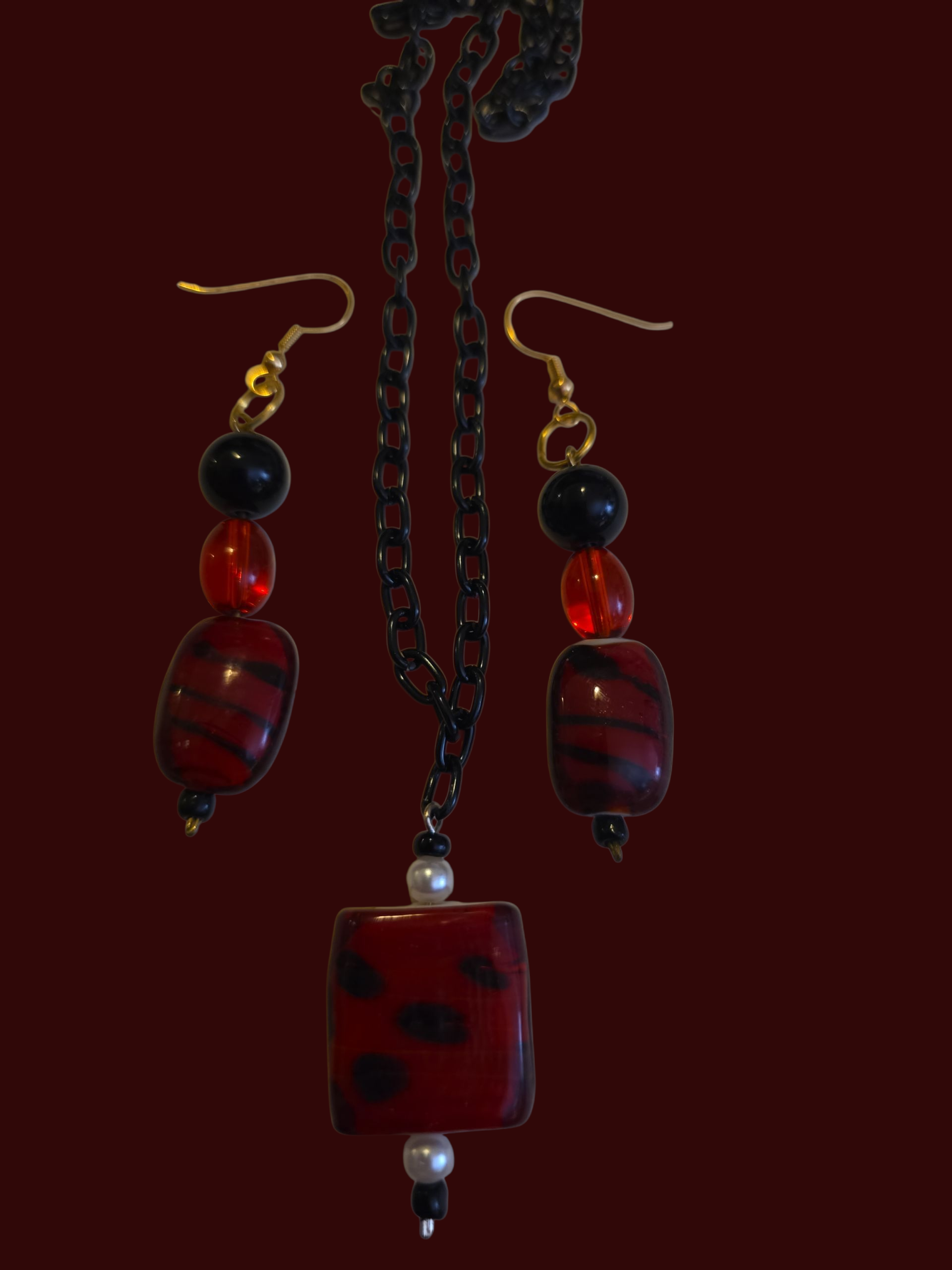 Ladybug Necklace Set