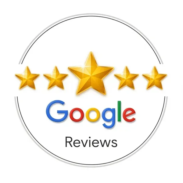 icon indicating a 5 star google rating