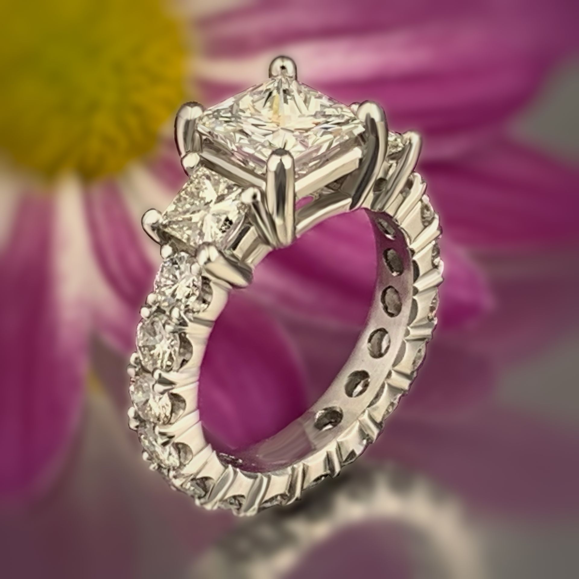 custom platinum engagement ring