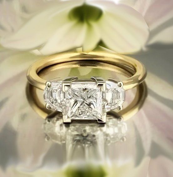 custom platinum engagement ring