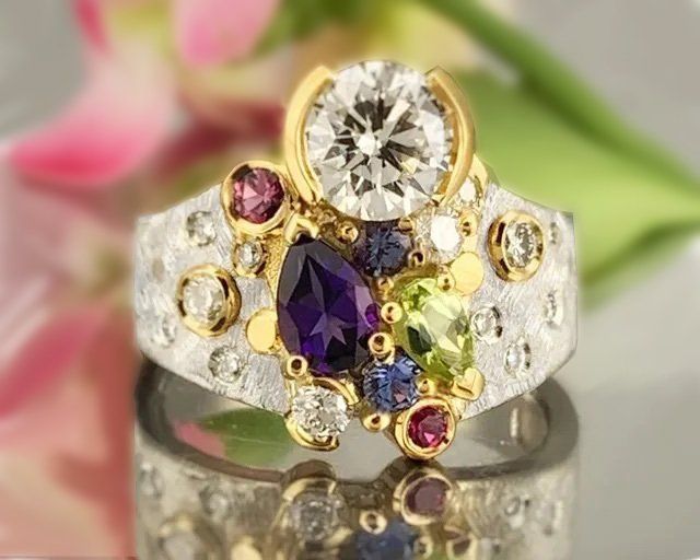custom family mothers ring birthstones