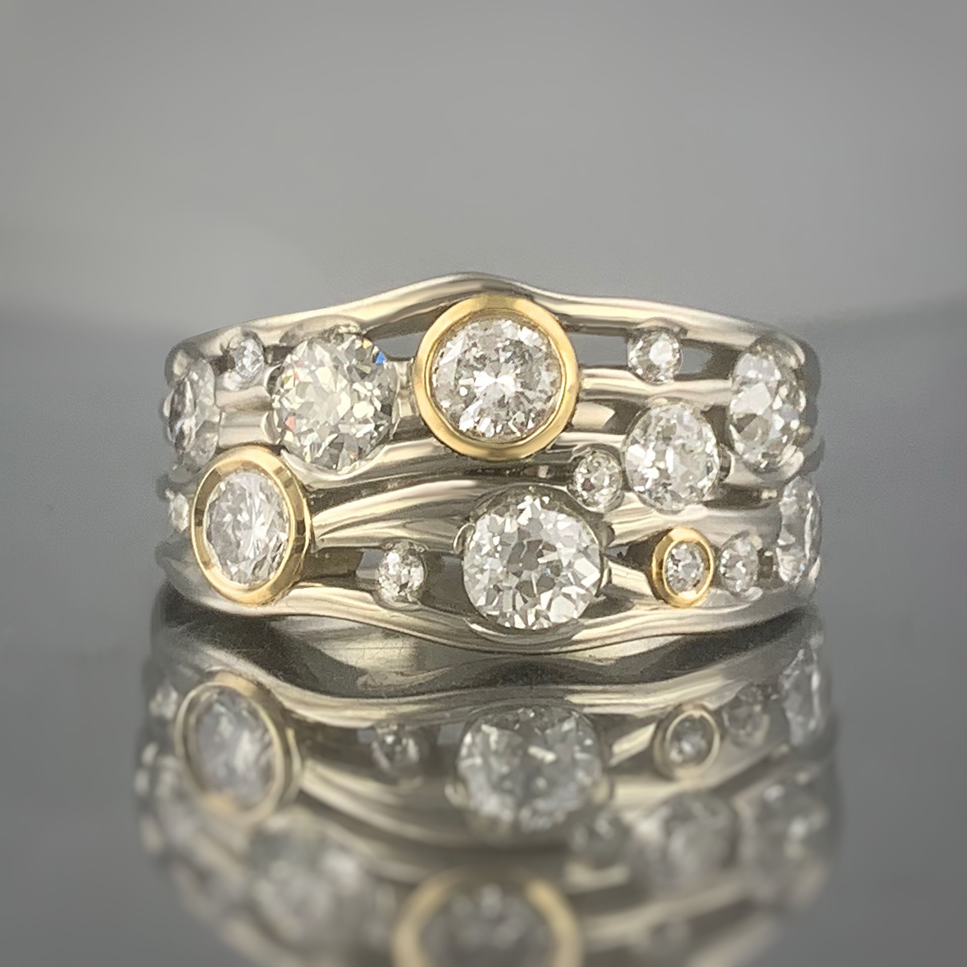 rose gold, lab grown diamond
