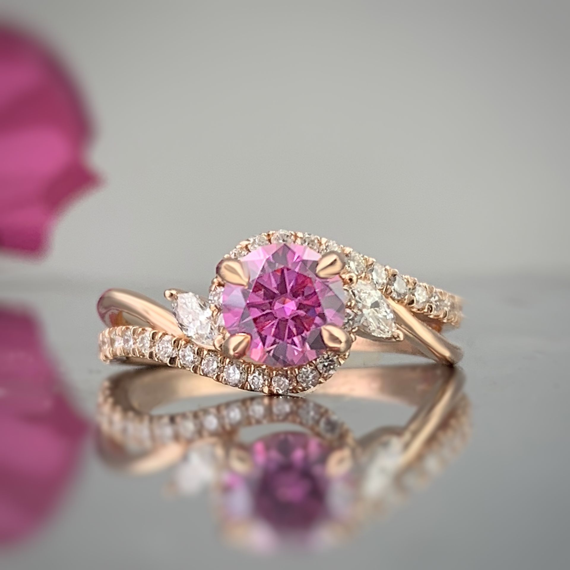 custom platinum engagement ring