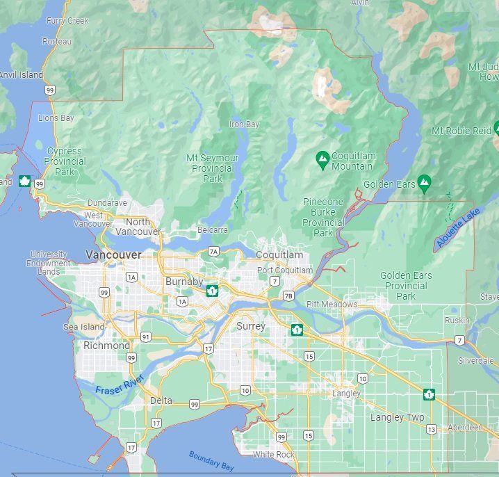 Greater Vancouver BC Greater Vancouver BC