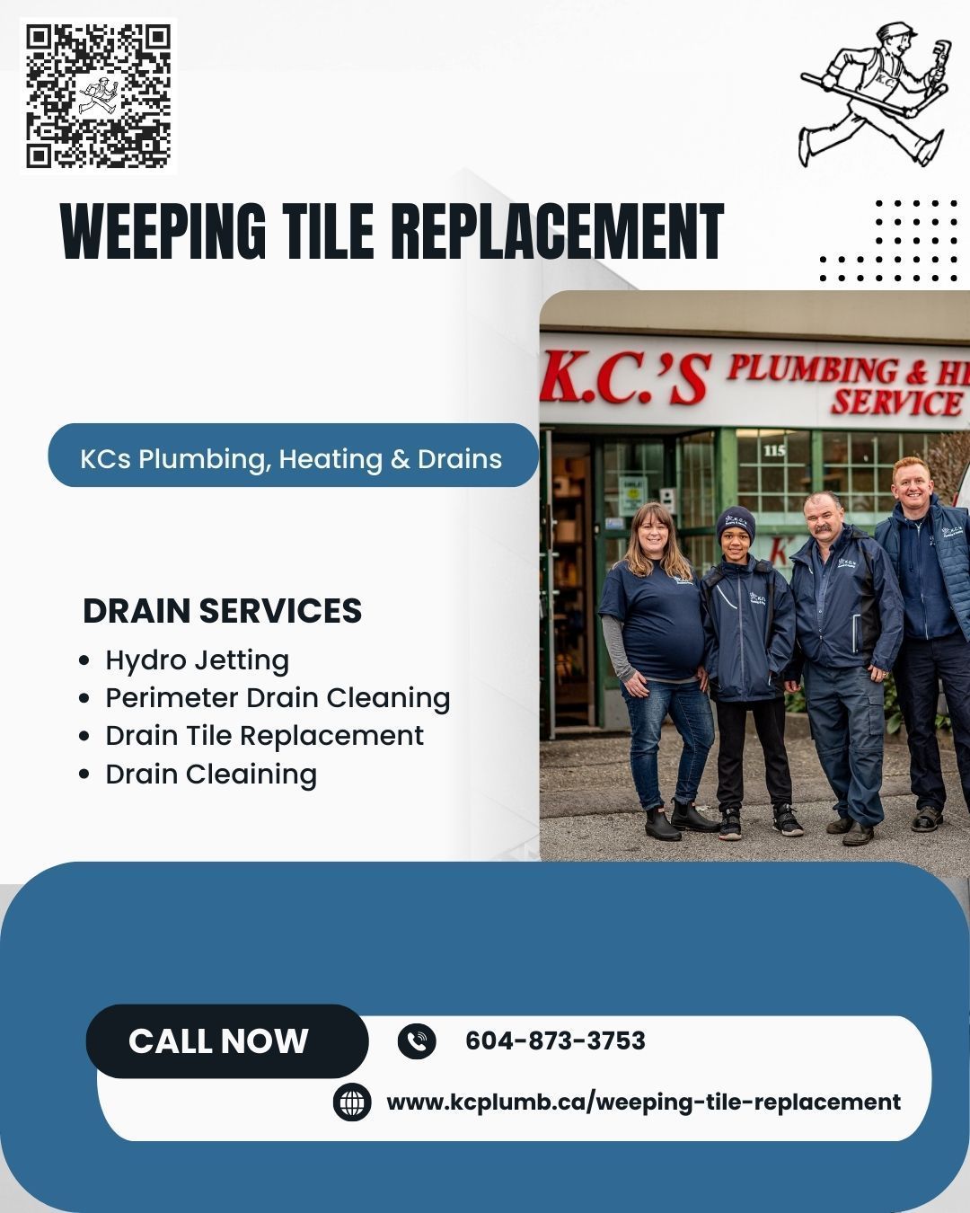 weeping tile replacement