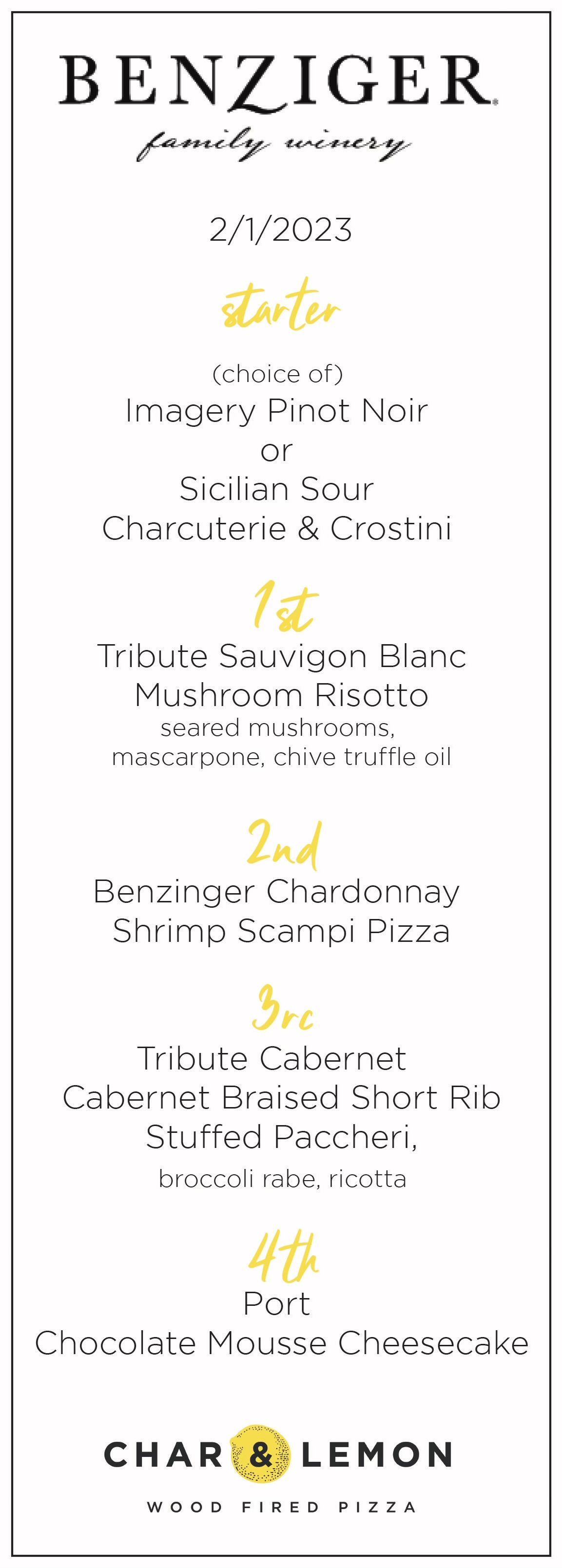 Wine and Dine with Chris Benziger: An Unforgettable Night of Great Food and Wine at Char and Lemon - photo 3
