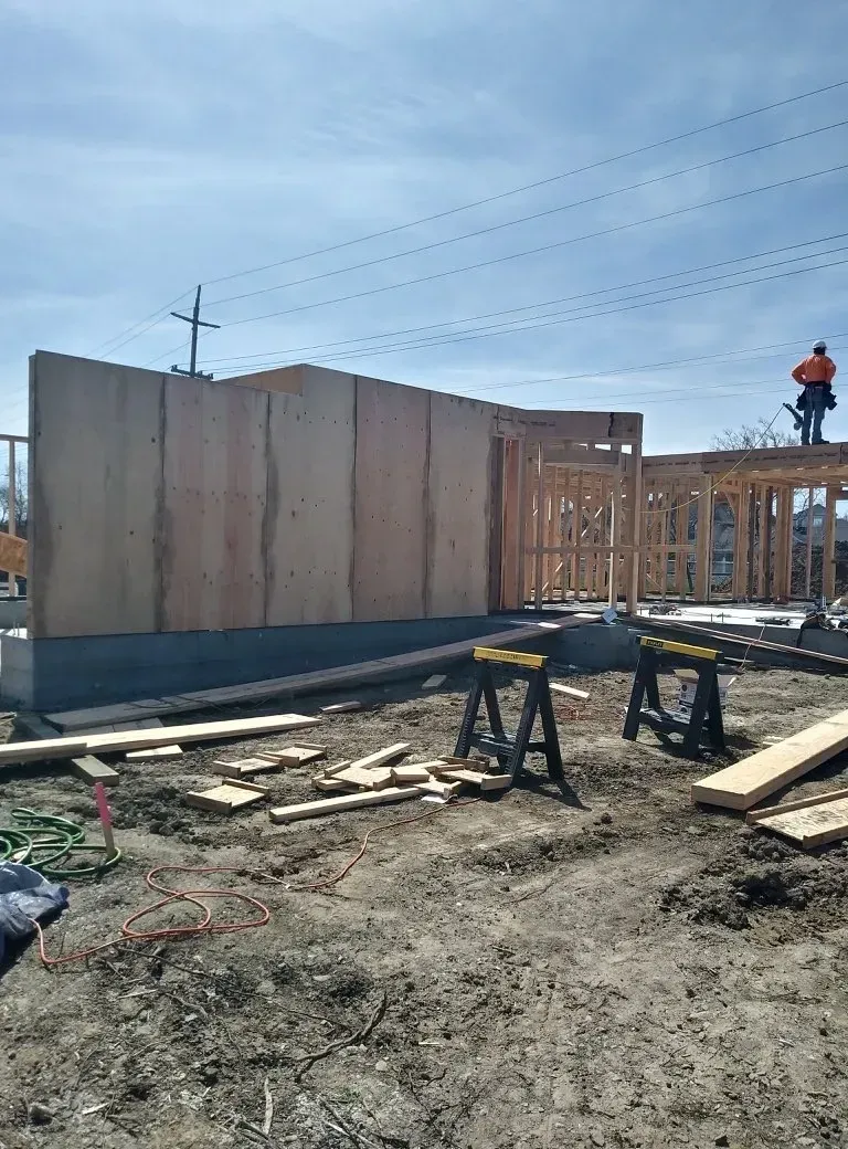 Cleared Spokane-area residential lot after a total fire loss, before rebuild