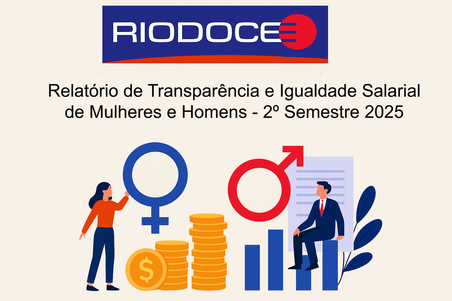 Relatório sobre transparência e igualdade salarial. 