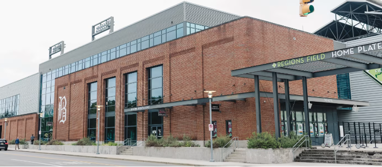Outside photo of Regions Field in Birmingham, AL