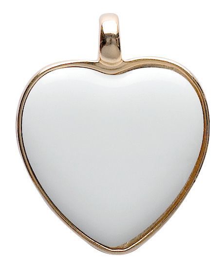 Ciondolo cuore color oro