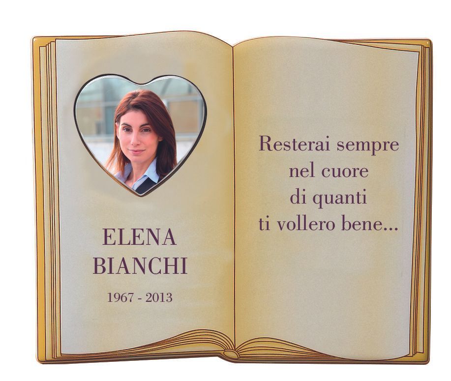 Libro Design intarsio cuore