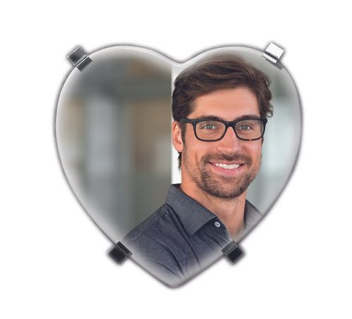 Placca cuore grande formato