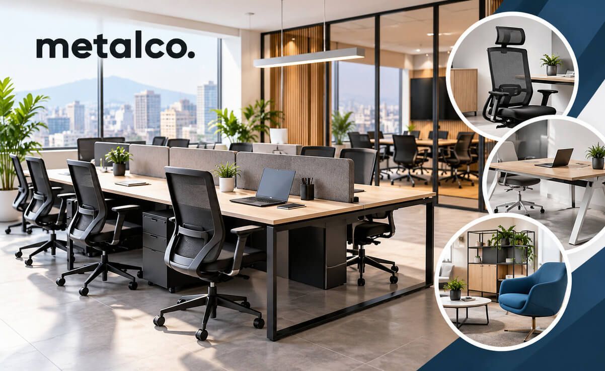 Oficina moderna en Lima con puestos de trabajo modulares y zonas de colaboración