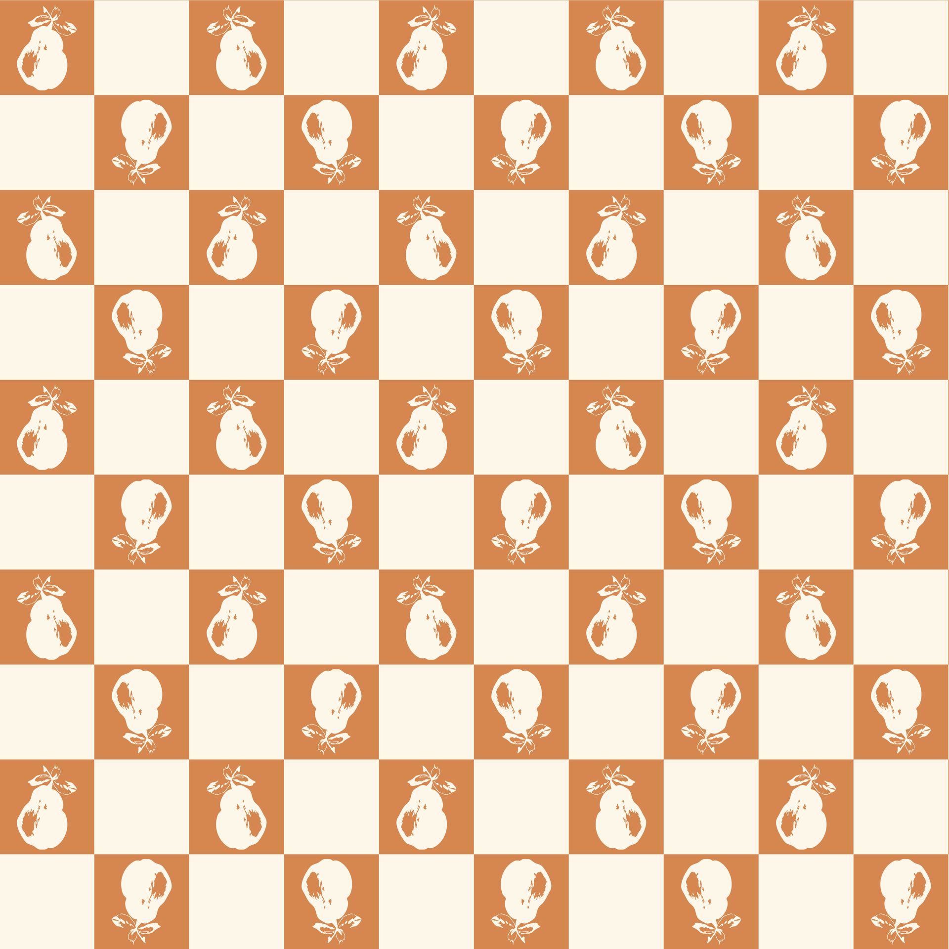 Pear Picnic pattern in autumn