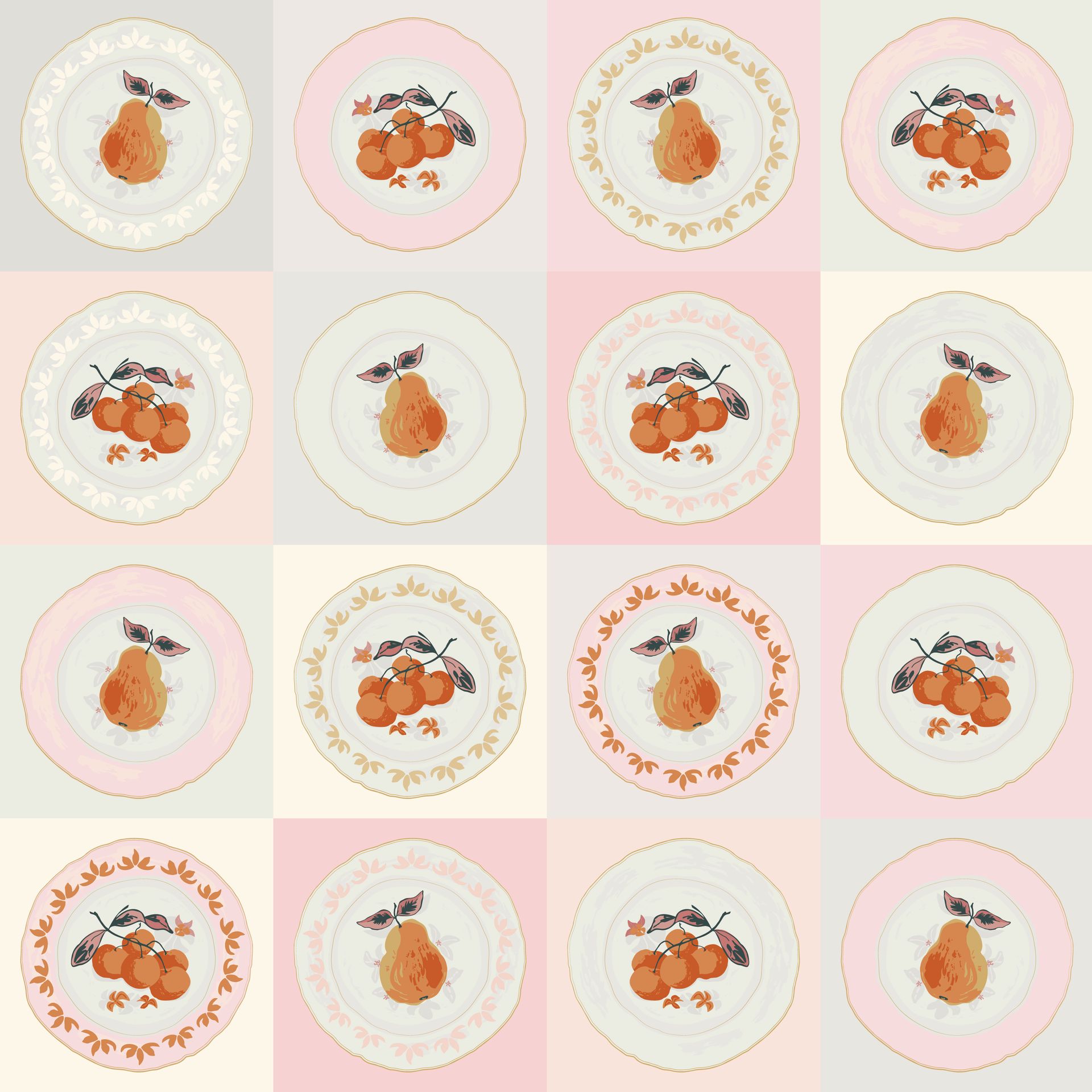 Corner Cabinet pattern in autumn