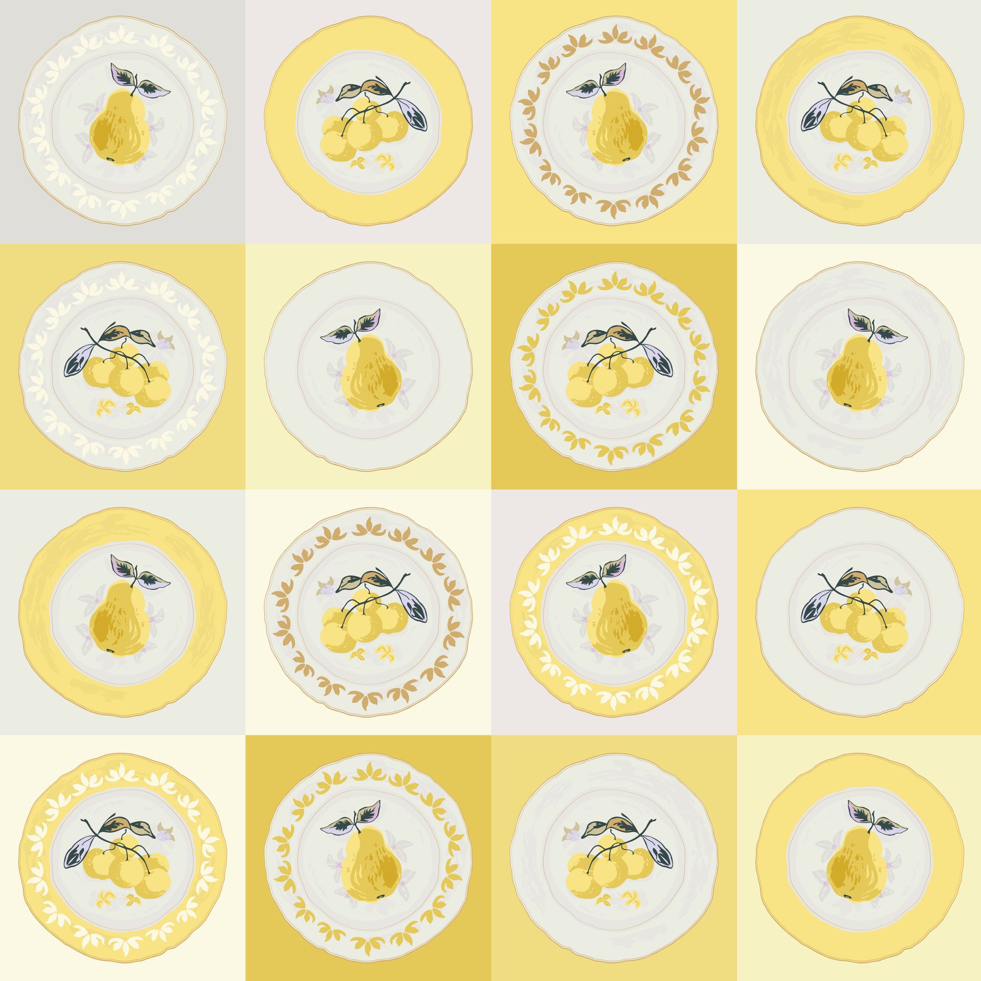 Corner Cabinet pattern in harvest