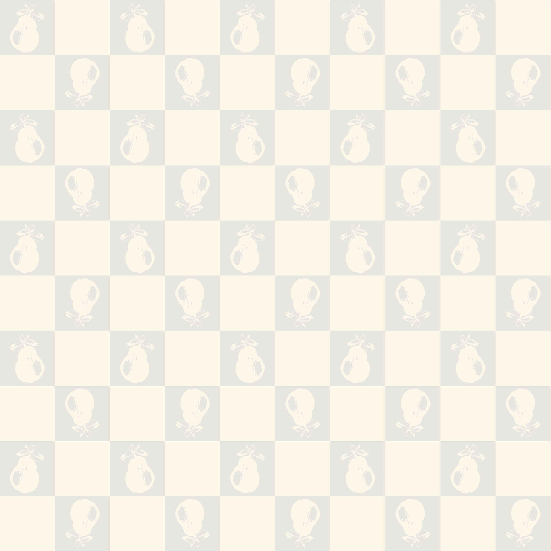 Pear Picnic pattern in winter