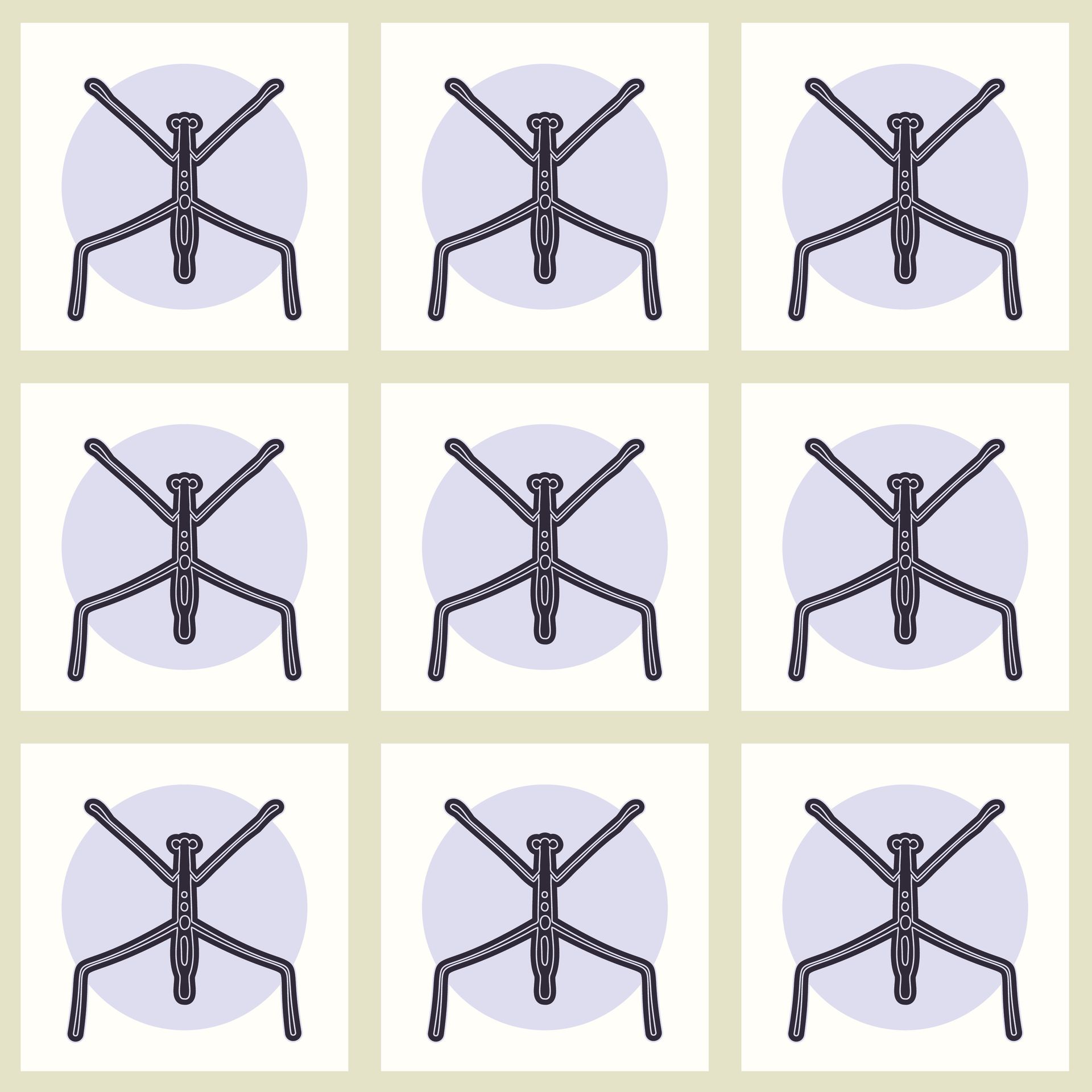 Moon Bug pattern in dawn