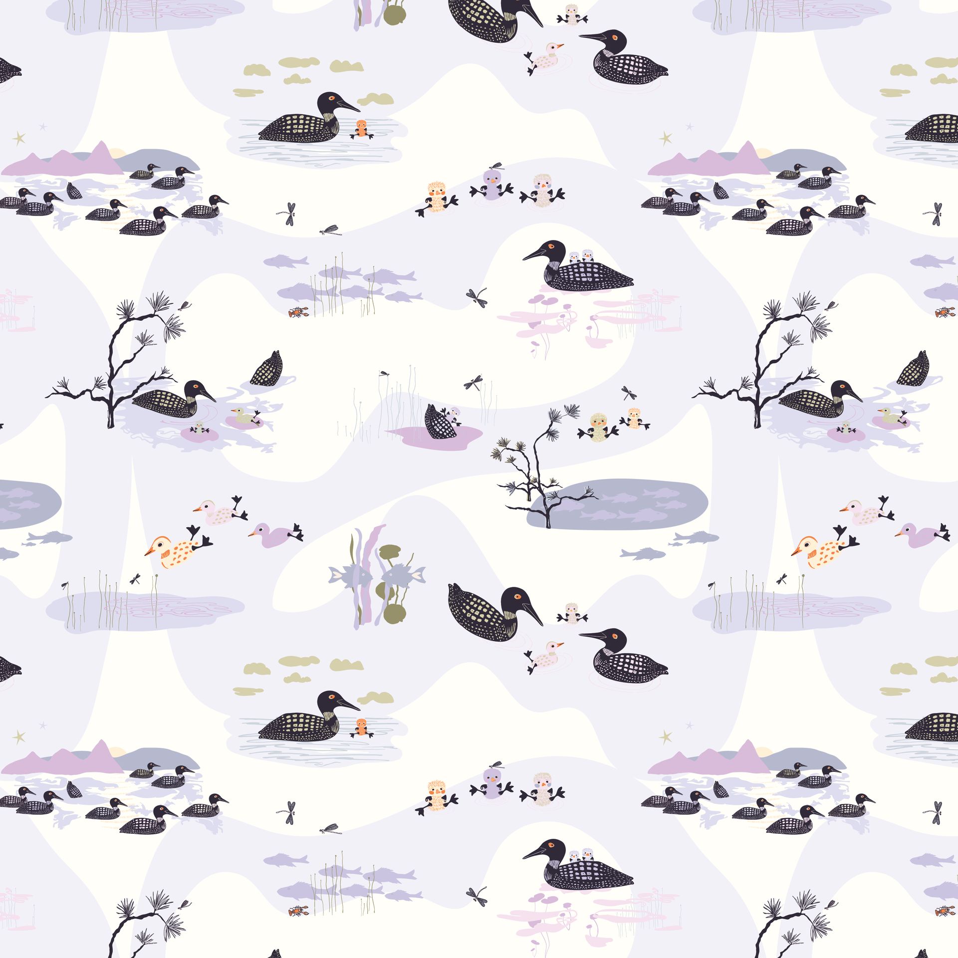 On The Lake pattern in dawn