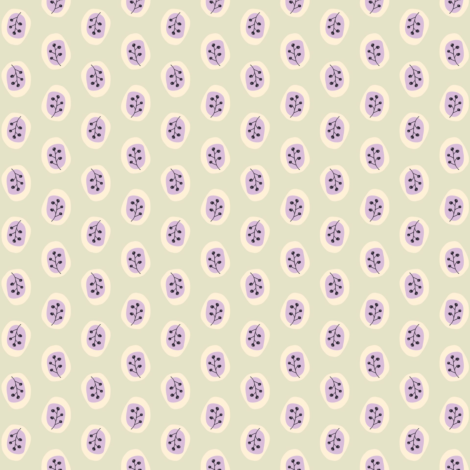 Berry Buds pattern in dawn