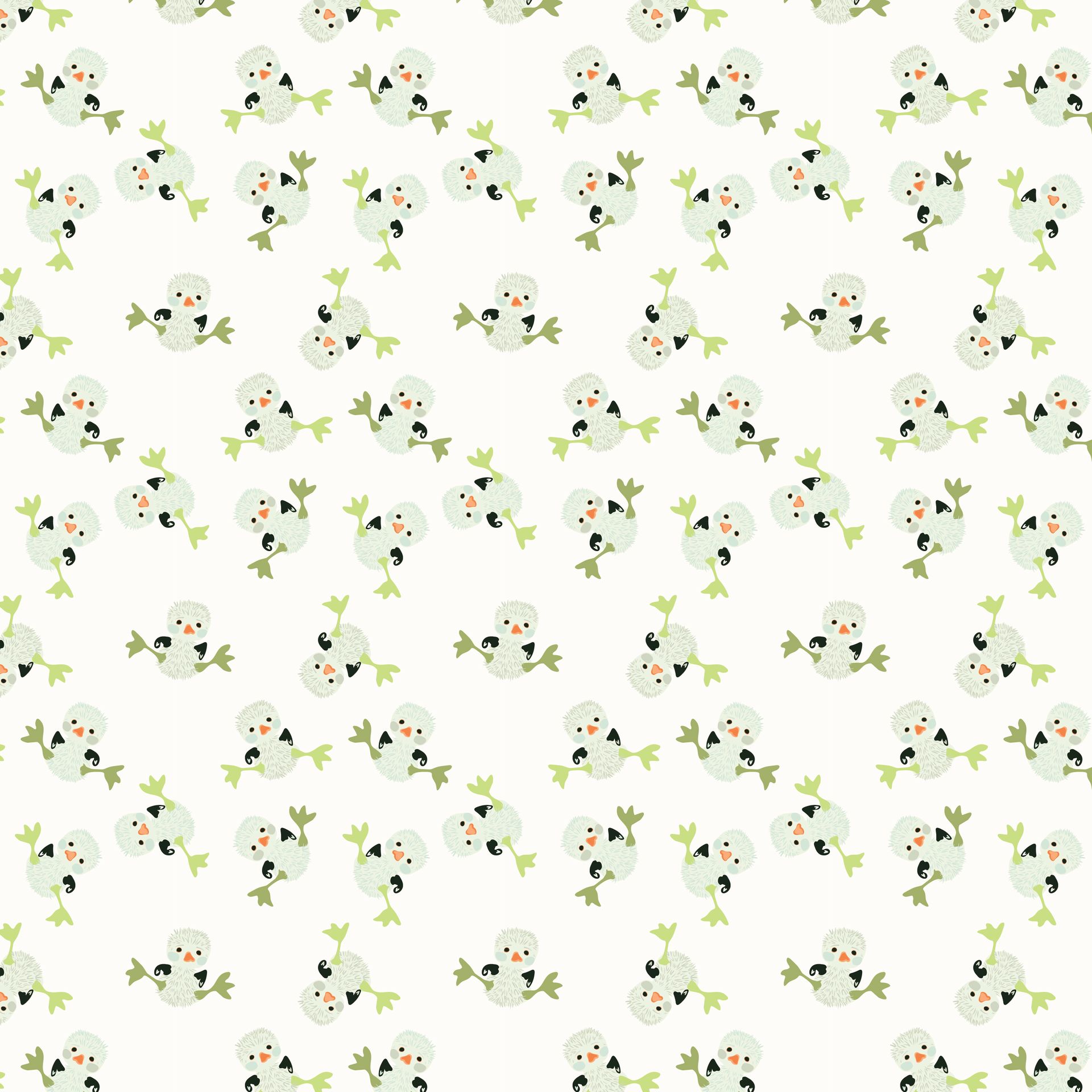 Chicky Babies pattern in high noon