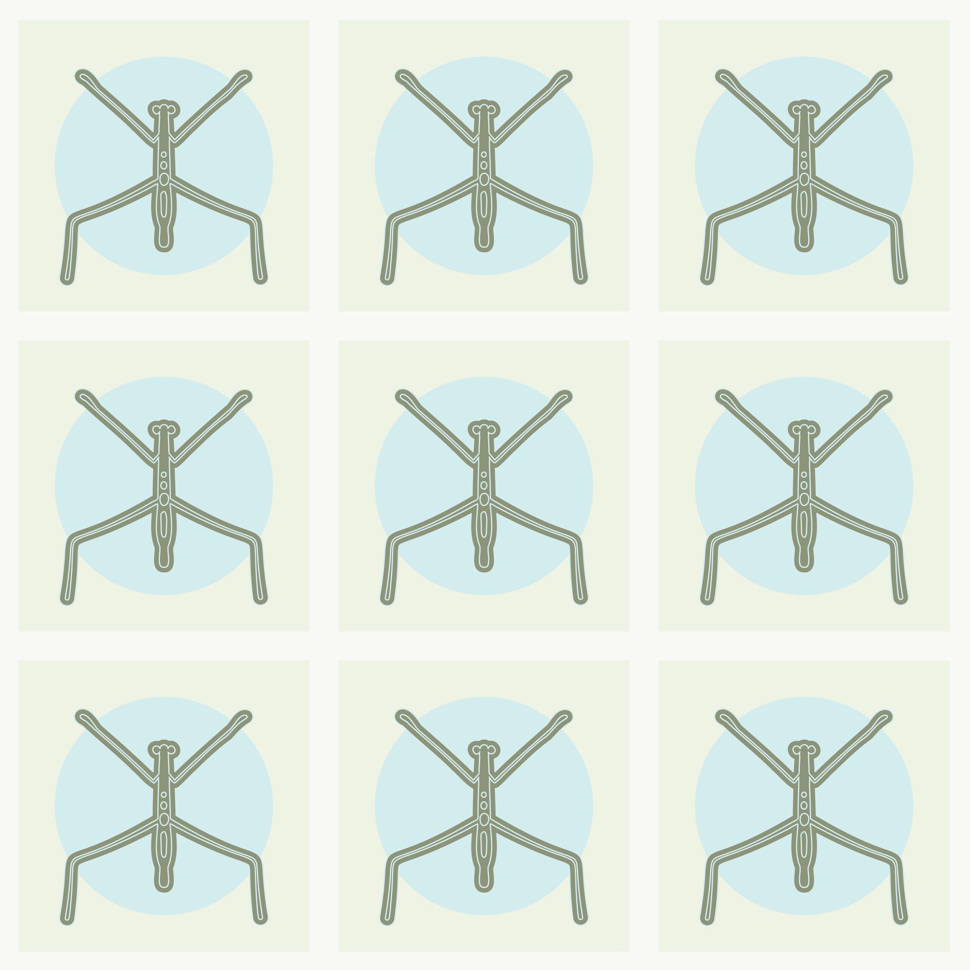 Moon Bug pattern in high noon