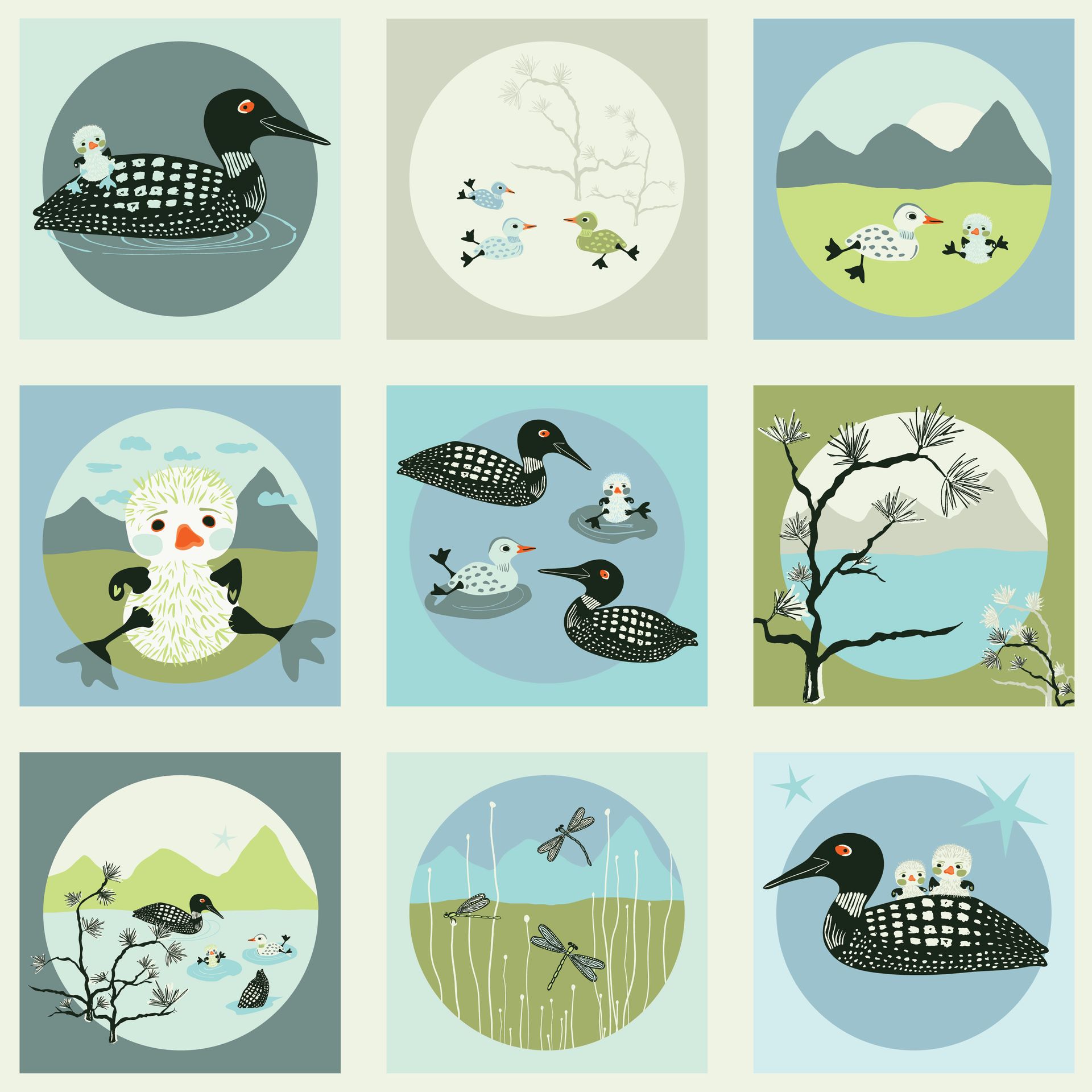 Loon Island pattern in high noon