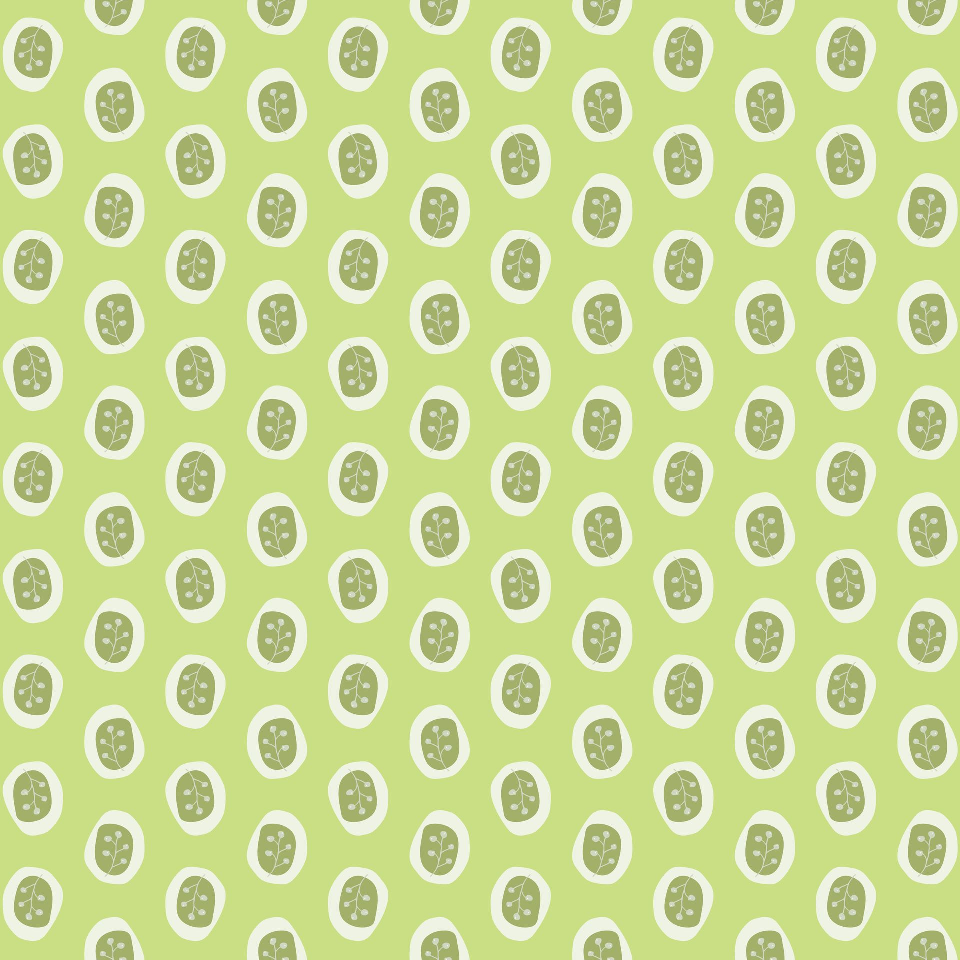 Berry Buds pattern in high noon