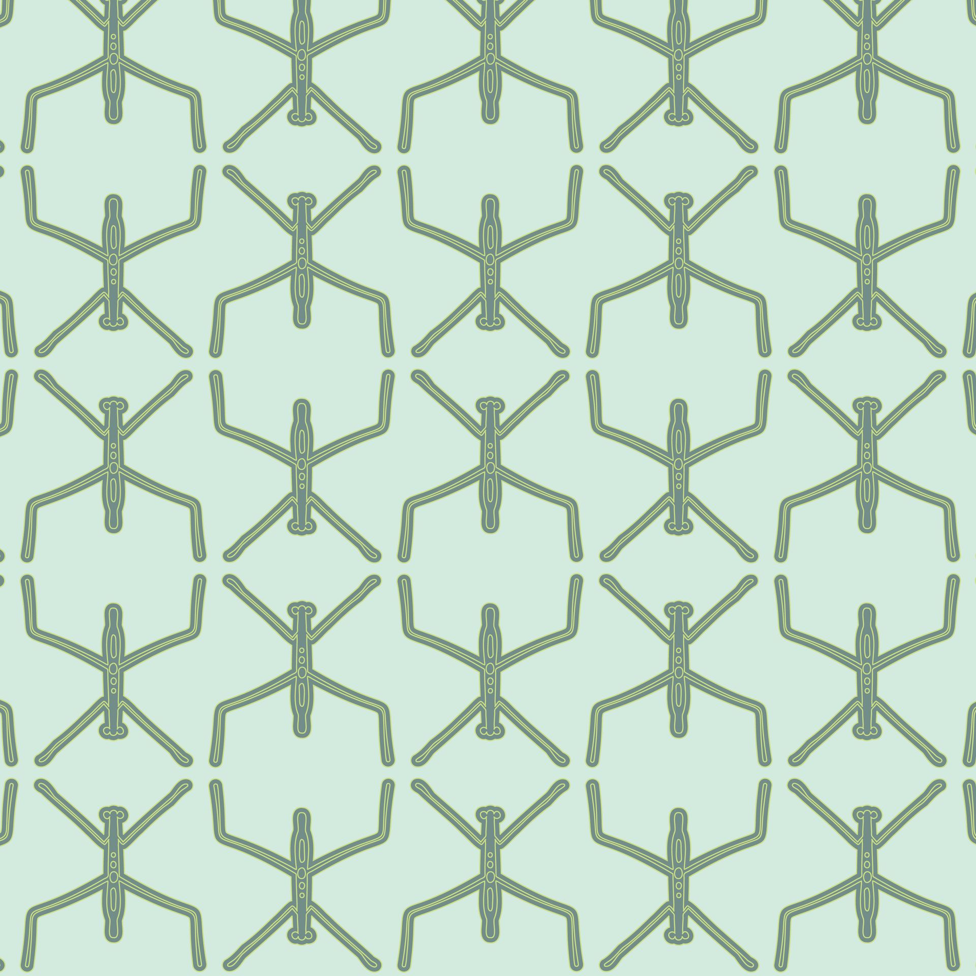 Waterbug Dance pattern in high noon