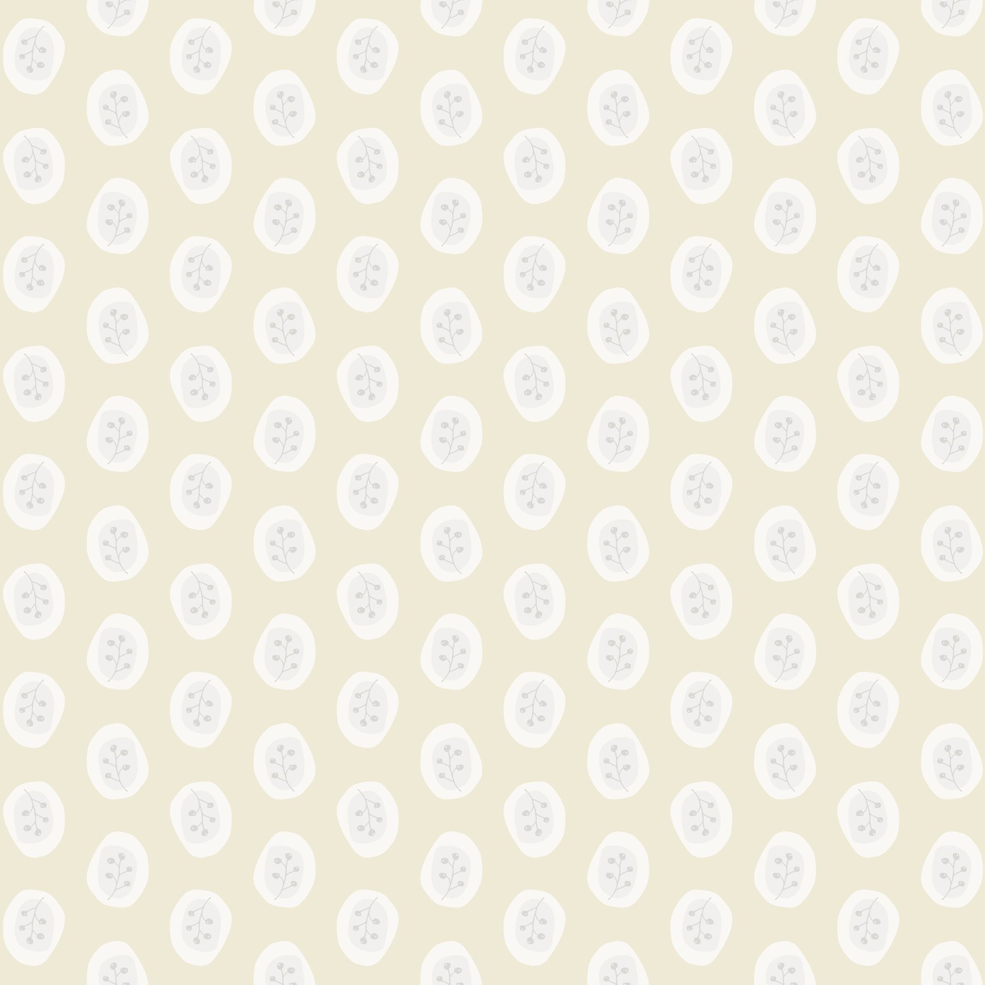 Berry Buds pattern in moonlight