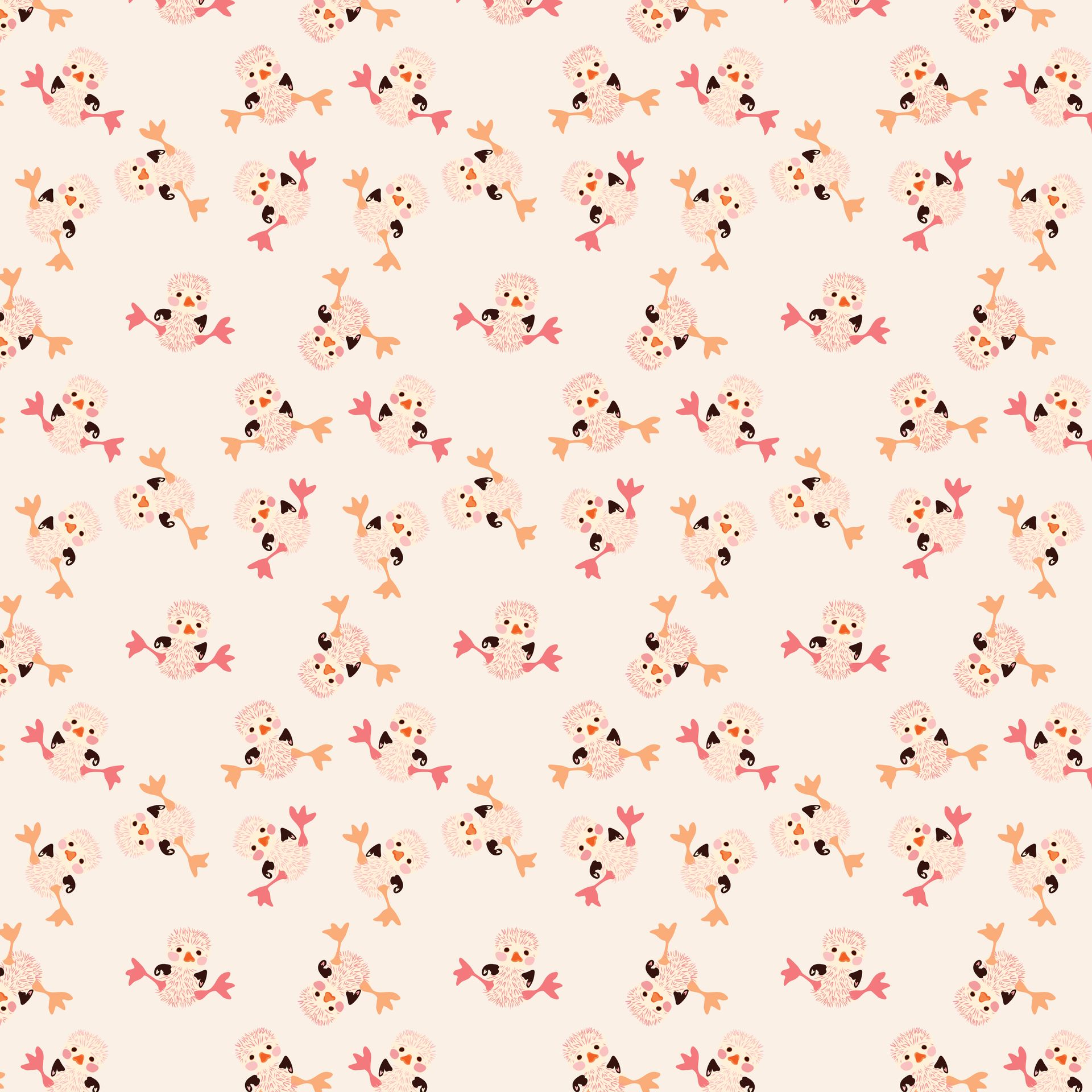 Chicky Babies pattern in sunset